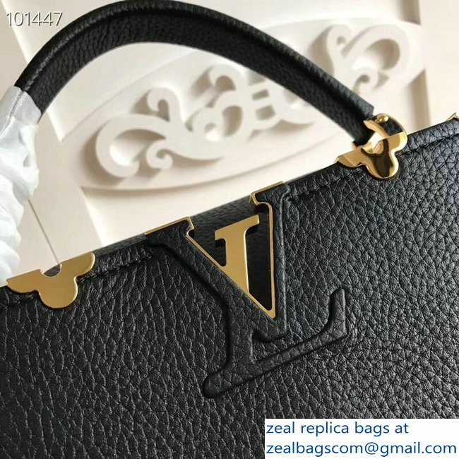 Louis Vuitton Capucines PM Bag Blooms Crown M54663 Black - Click Image to Close