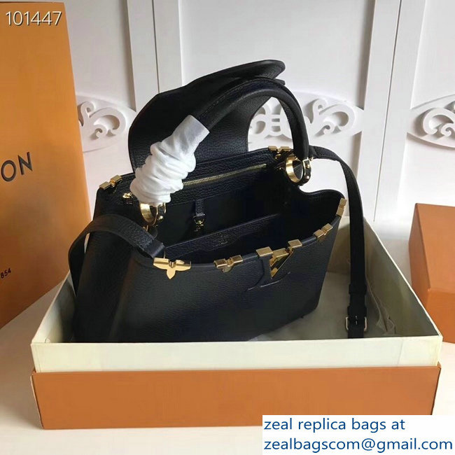 Louis Vuitton Capucines PM Bag Blooms Crown M54663 Black - Click Image to Close