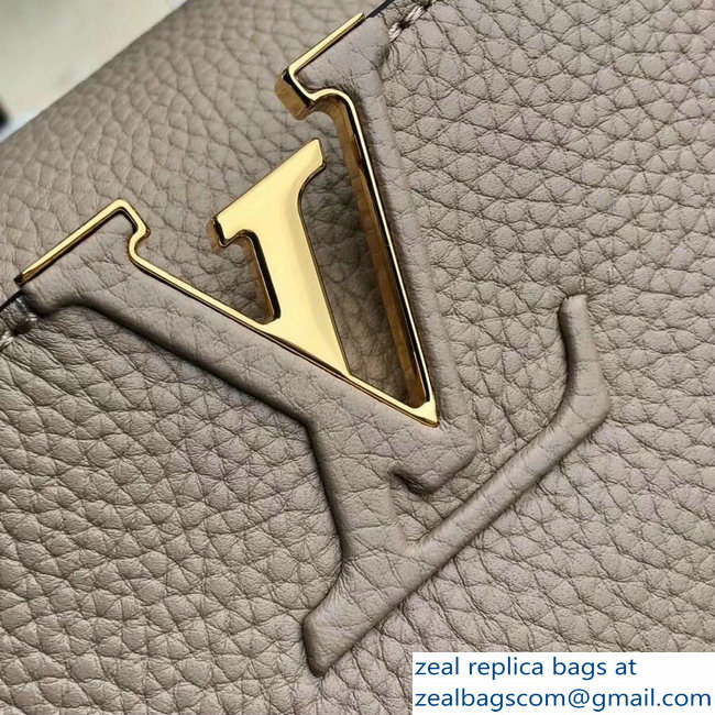 Louis Vuitton Capucines PM Bag Braided Threads Handle Galet