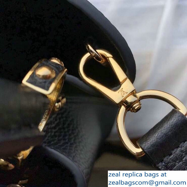 Louis Vuitton Capucines PM Bag Central Stripe Crocodile Black - Click Image to Close