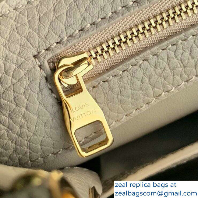 Louis Vuitton Capucines PM Bag Central Stripe Python Galet