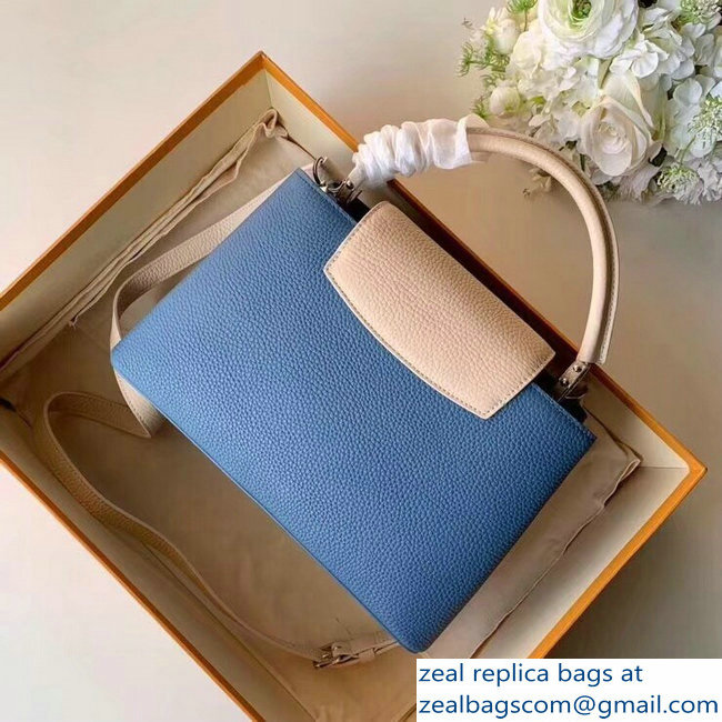 Louis Vuitton Capucines PM Bag Colorblock Bleu Naval