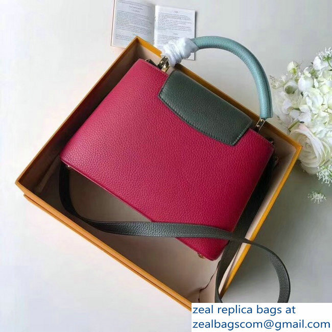 Louis Vuitton Capucines PM Bag Colorblock M51779 Lie de Vin