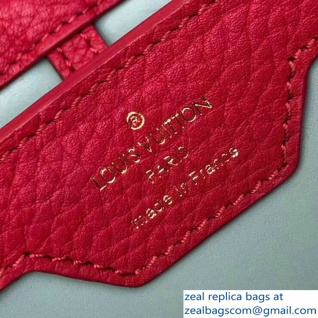 Louis Vuitton Capucines PM Bag Colorblock M51779 Lie de Vin - Click Image to Close