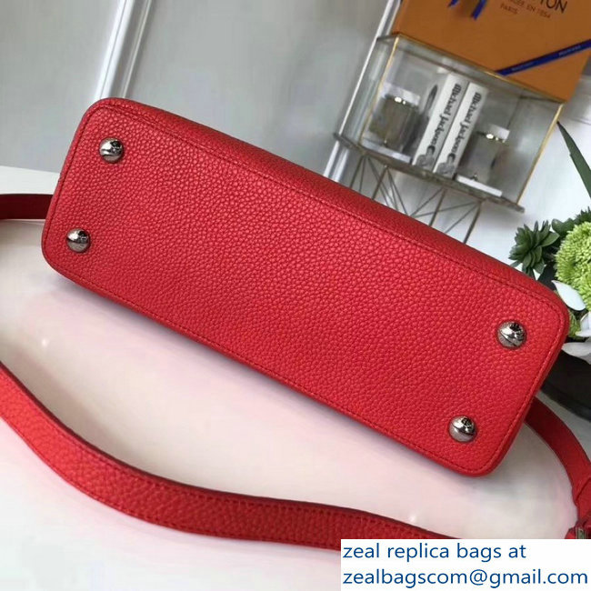 Louis Vuitton Capucines PM Bag M42237 Red/Silver