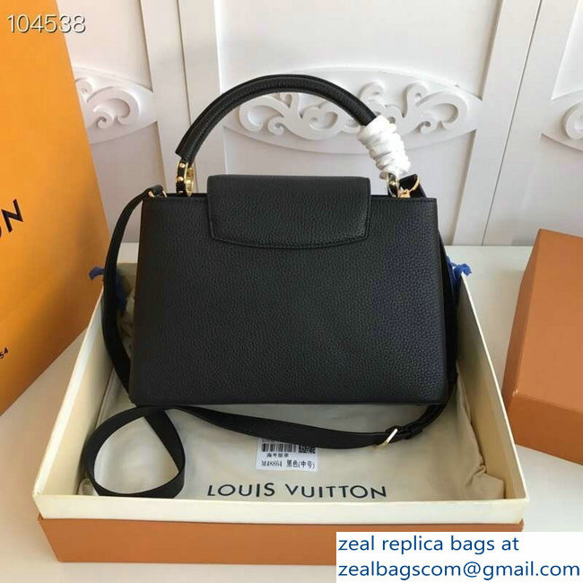 Louis Vuitton Capucines PM Bag M42259 Black/Gold - Click Image to Close