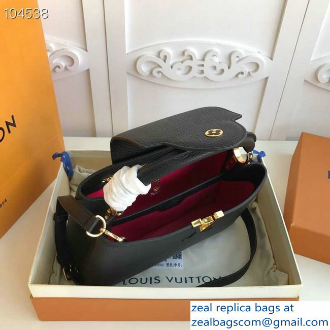 Louis Vuitton Capucines PM Bag M42259 Black/Gold