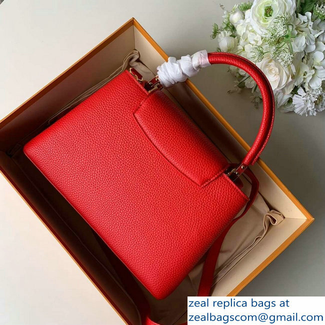 Louis Vuitton Capucines PM Bag M43935 Red/Gold