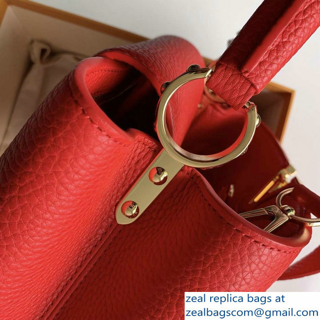 Louis Vuitton Capucines PM Bag M43935 Red/Gold - Click Image to Close