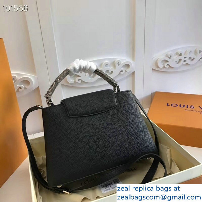 Louis Vuitton Capucines PM Bag Python Handle N92800 Noir - Click Image to Close