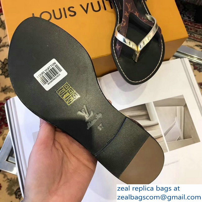 Louis Vuitton City Break Flat Sandals Light Gold 2019