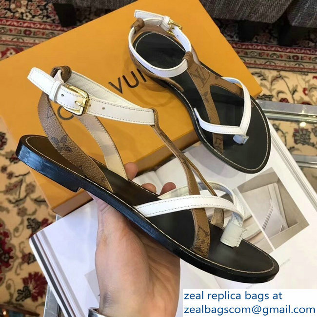 Louis Vuitton City Break Flat Sandals White 2019