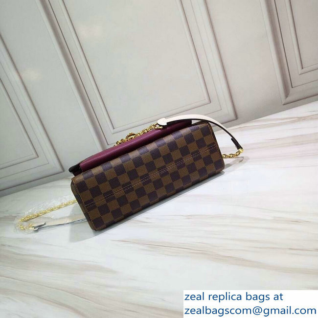 Louis Vuitton Damier Ebene Canvas Vavin PM Chain Bag N40109 Bordeaux 2019 - Click Image to Close