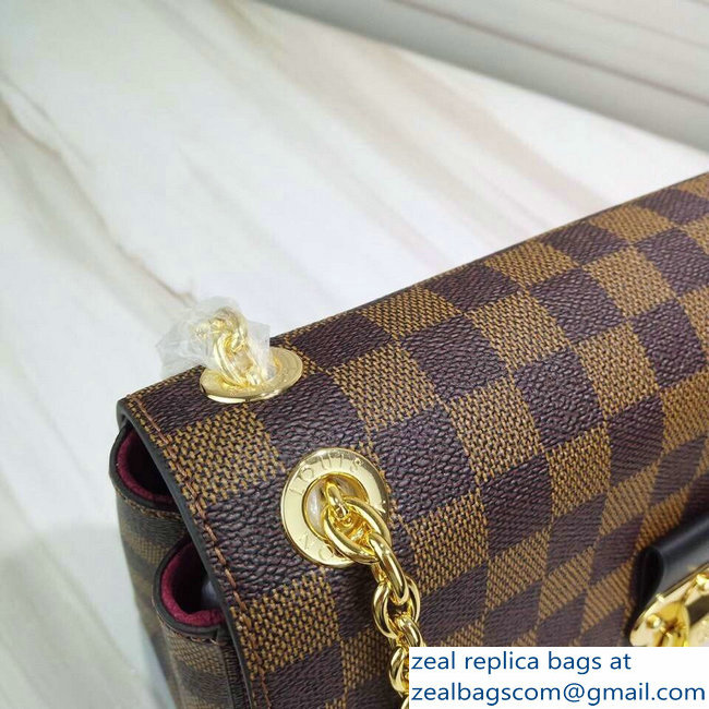 Louis Vuitton Damier Ebene Canvas Vavin PM Chain Bag N40109 Bordeaux 2019 - Click Image to Close