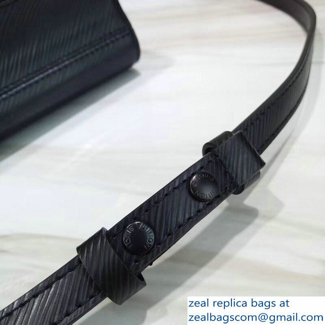 Louis Vuitton EPI Leather Twist MM Bag M53236 All Black 2019 - Click Image to Close