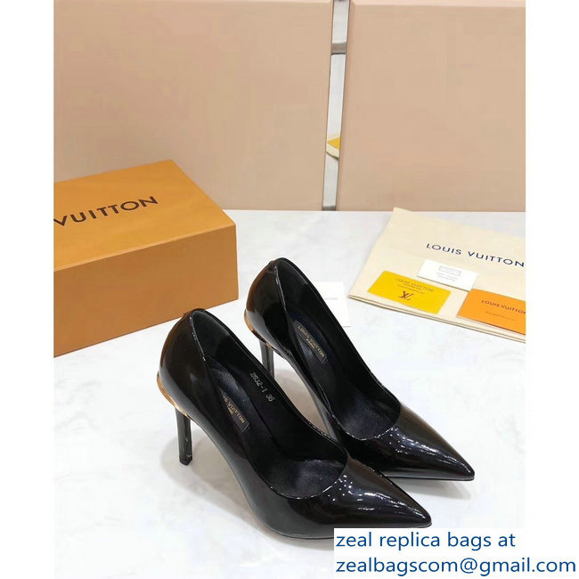 Louis Vuitton Heel 10.5cm Eyeline Pumps Patent Black 2019