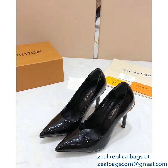 Louis Vuitton Heel 10.5cm Eyeline Pumps Patent Black 2019