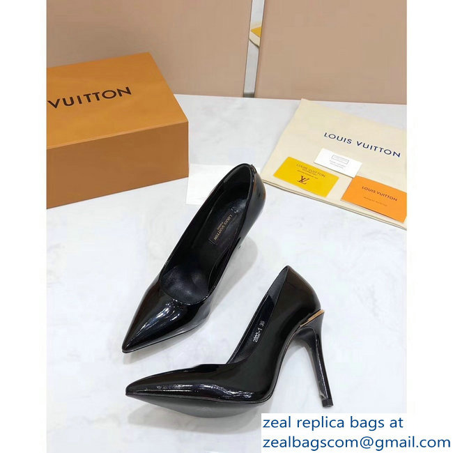 Louis Vuitton Heel 10.5cm Eyeline Pumps Patent Black 2019
