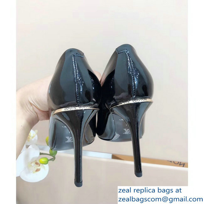 Louis Vuitton Heel 10.5cm Eyeline Pumps Patent Black 2019