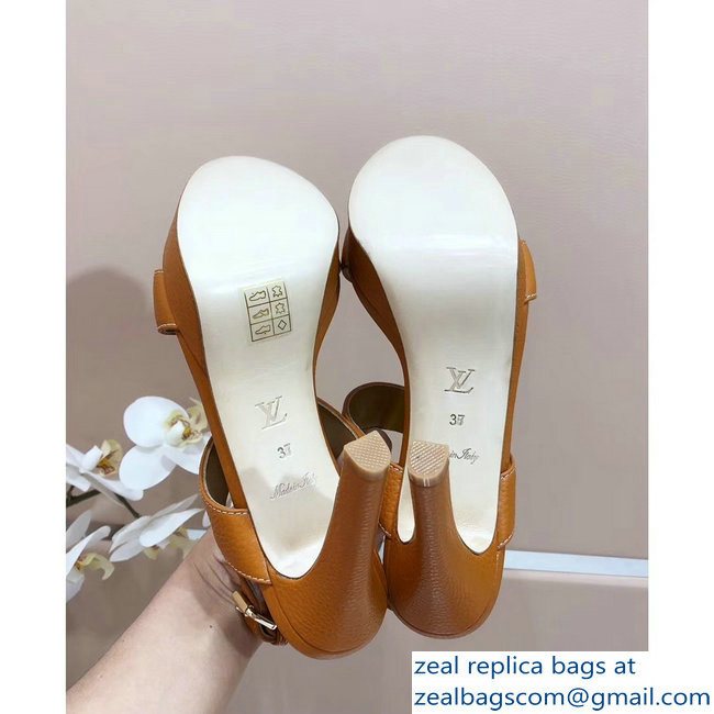 Louis Vuitton Heel 10.5cm Platform 2cm New Wave Sandals Khaki 2019 - Click Image to Close