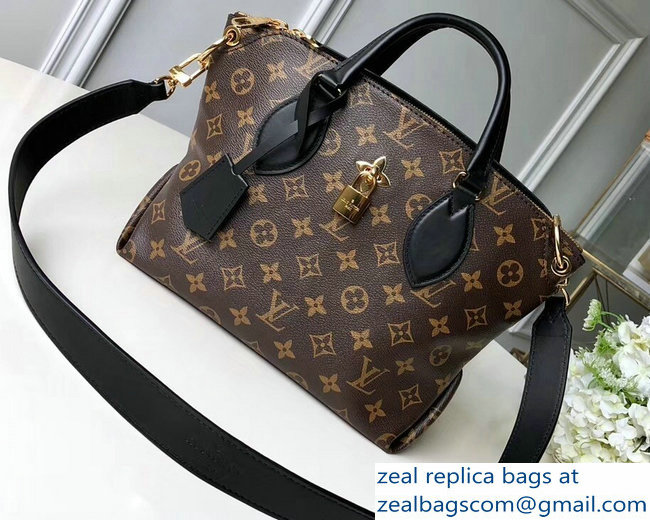 Louis Vuitton Monogram Canvas Flower Zipped Tote BB Bag M44351 Noir 2019