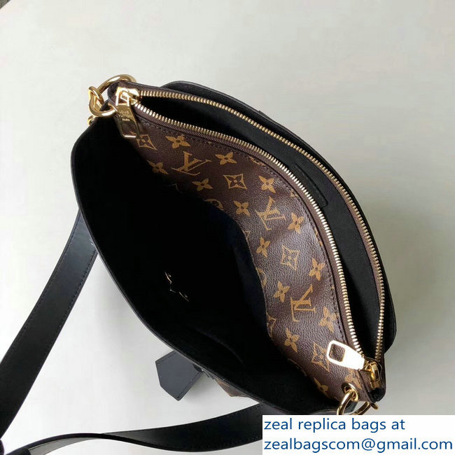 Louis Vuitton Monogram Canvas Flower Zipped Tote BB Bag M44351 Noir 2019