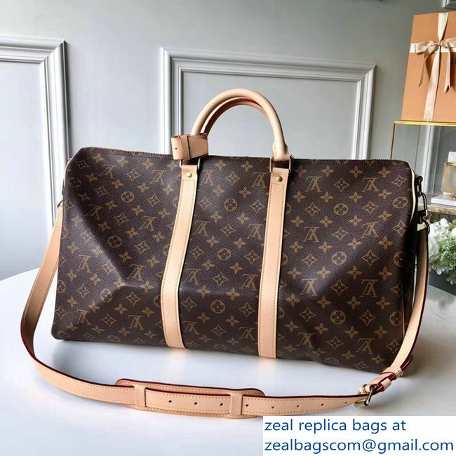 Louis Vuitton Monogram Canvas Keepall 45/50/55 With Shoulder Strap - Click Image to Close