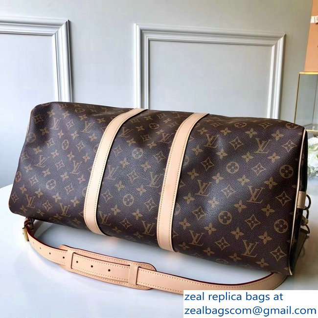 Louis Vuitton Monogram Canvas Keepall 45/50/55 With Shoulder Strap