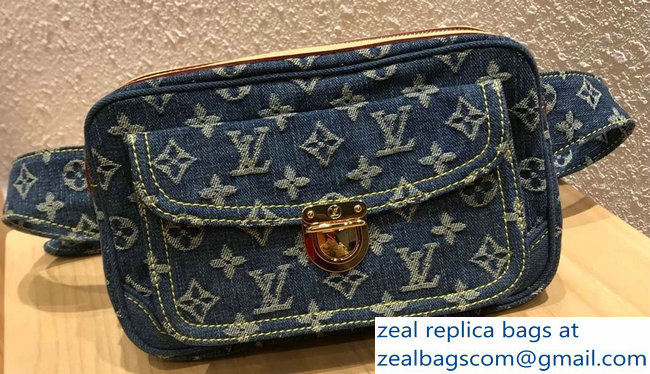 Louis Vuitton Monogram Denim Bumbag Waist Bag - Click Image to Close