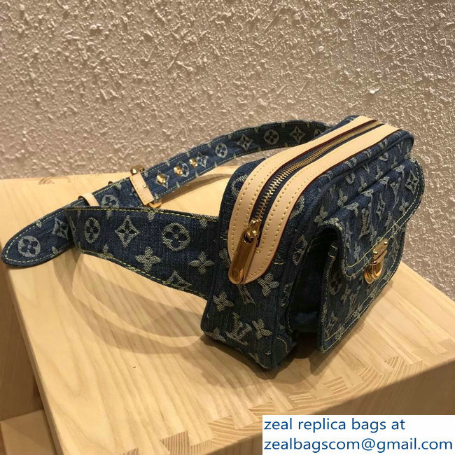 Louis Vuitton Monogram Denim Bumbag Waist Bag - Click Image to Close