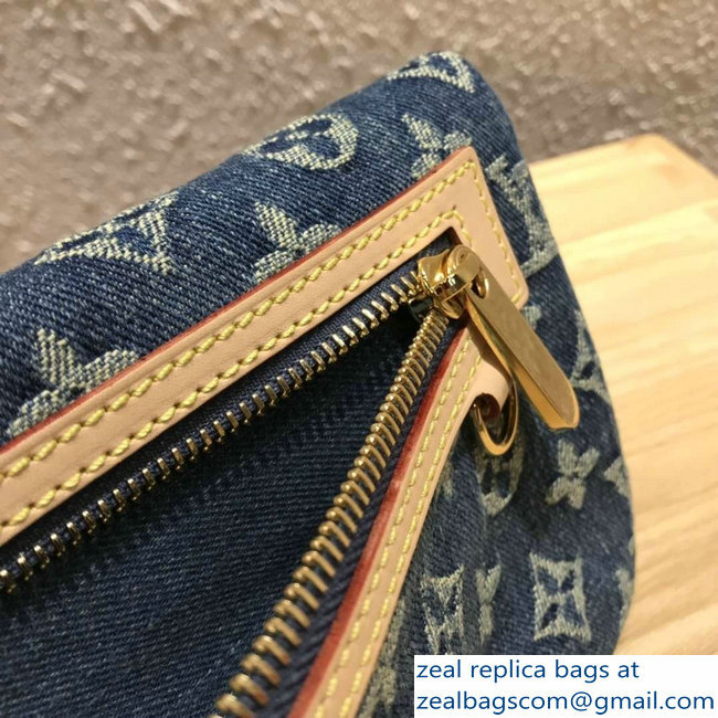 Louis Vuitton Monogram Denim Pochette Plate Clutch Bag