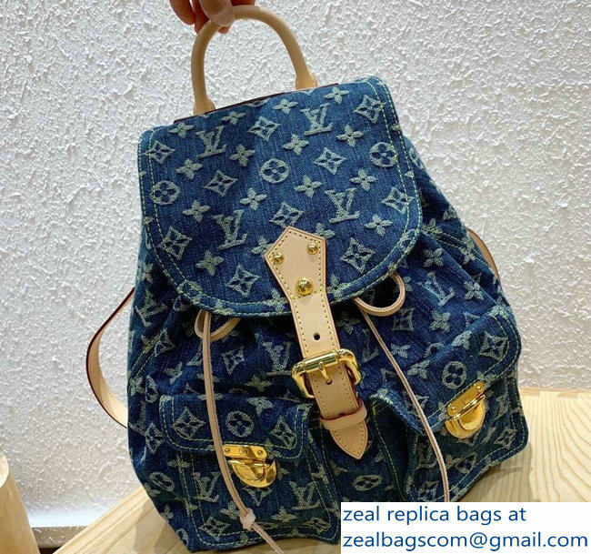 Louis Vuitton Monogram Denim Sac A Dos Backpack PM Bag - Click Image to Close