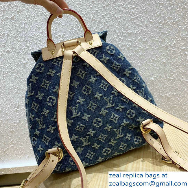 Louis Vuitton Monogram Denim Sac A Dos Backpack PM Bag - Click Image to Close