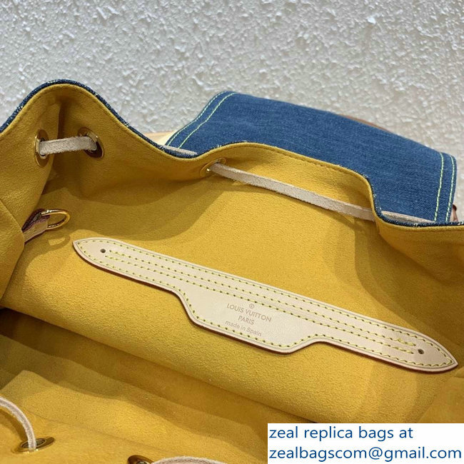Louis Vuitton Monogram Denim Sac A Dos Backpack PM Bag - Click Image to Close