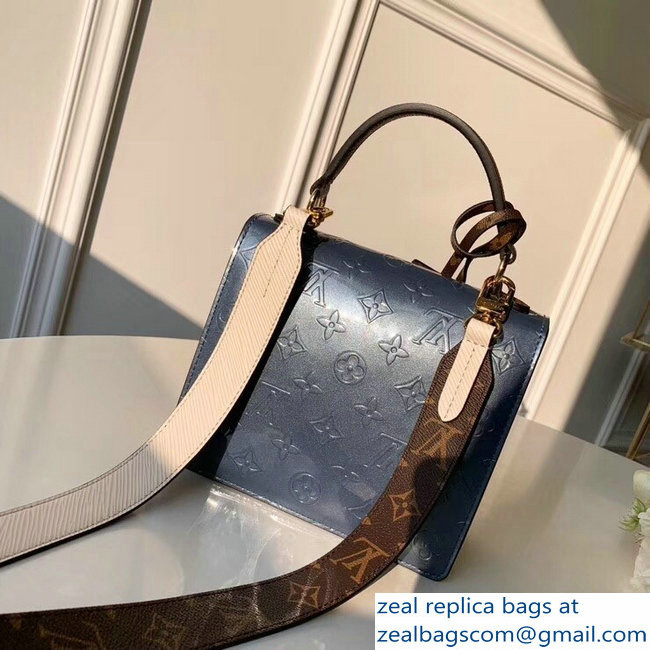 Louis Vuitton Monogram Vernis Patent Leather Spring Street Bag M90373 Bleu Jean 2019