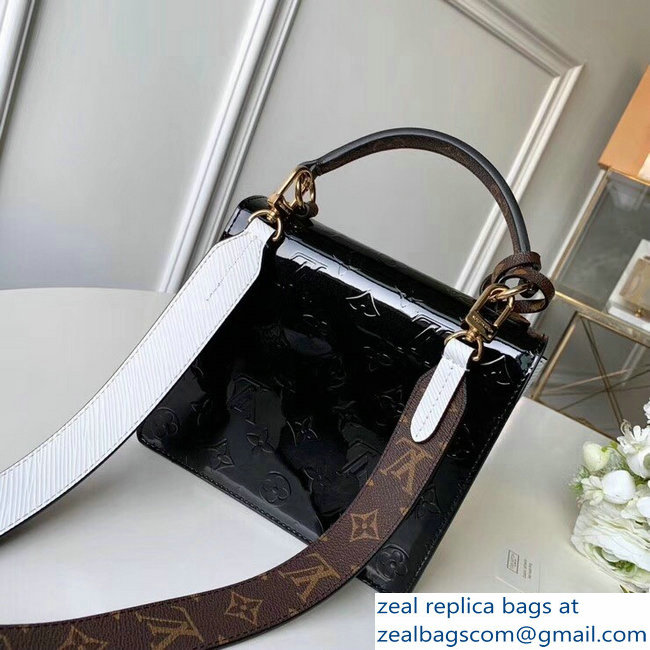 Louis Vuitton Monogram Vernis Patent Leather Spring Street Bag M90375 Black 2019 - Click Image to Close