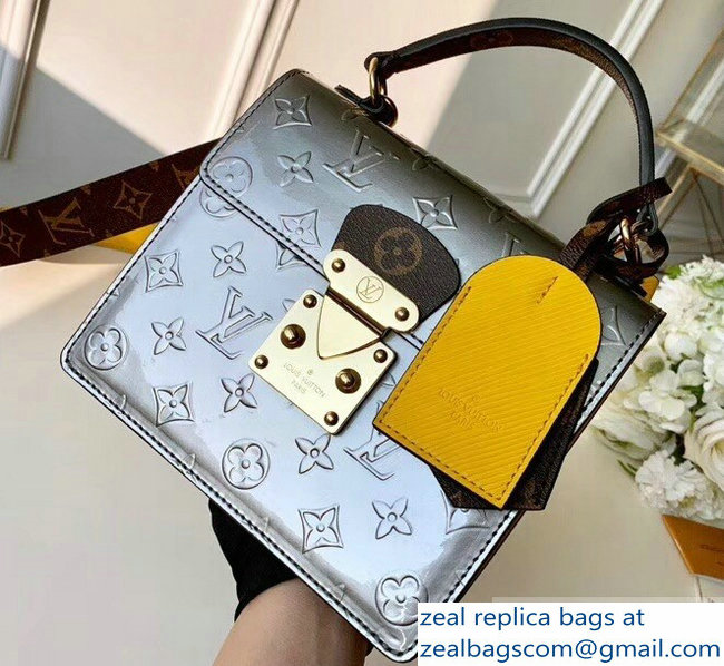 Louis Vuitton Monogram Vernis Patent Leather Spring Street Bag M90376 Bitume Metallise 2019 - Click Image to Close