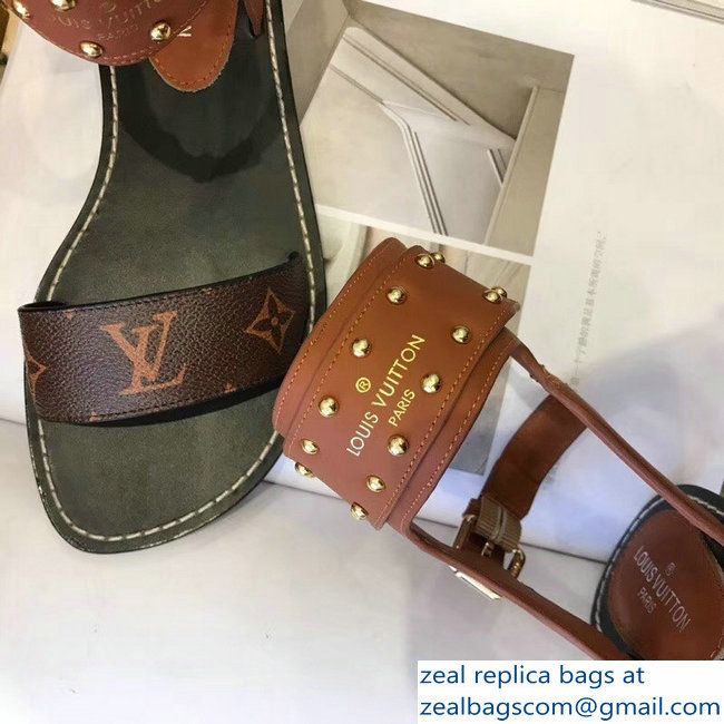 Louis Vuitton Nomad Flat Sandals Brown 2019 - Click Image to Close
