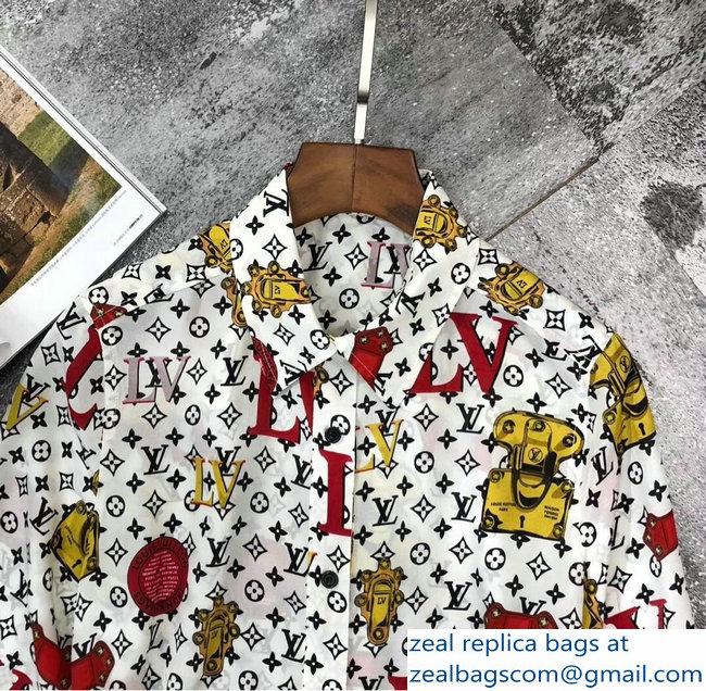 Louis Vuitton Print Silk Dress 2019