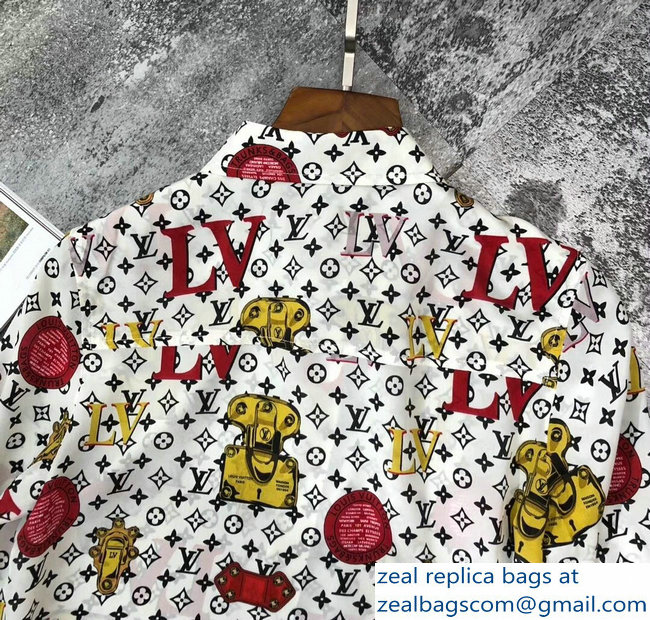 Louis Vuitton Print Silk Dress 2019