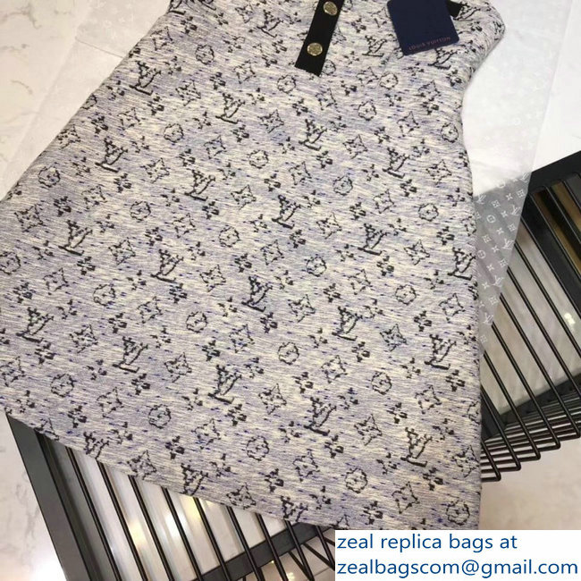 Louis Vuitton Sleeveless A-Line Dress With Buttons 1A4YZX 2019