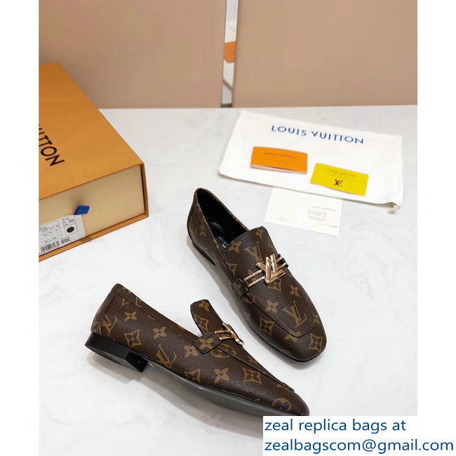 Louis Vuitton Upper Case Flat Loafer 1A4EW3 Monogram Canvas 2019