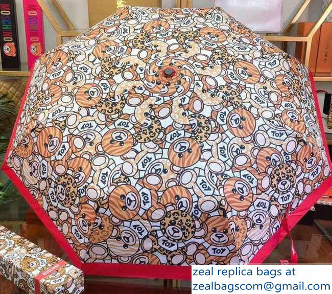 Moschino All Over Toy Teddy Bear Print Umbrella - Click Image to Close