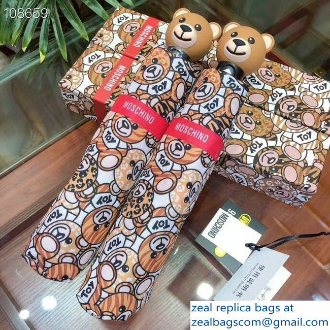 Moschino All Over Toy Teddy Bear Print Umbrella