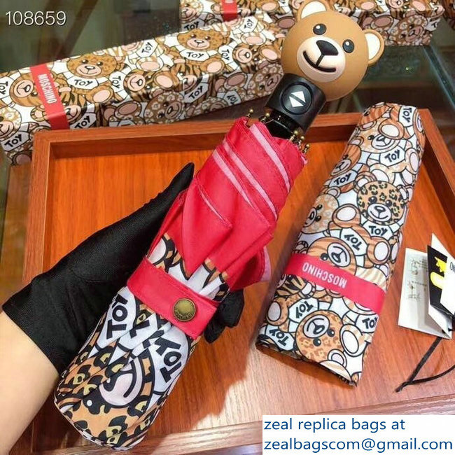 Moschino All Over Toy Teddy Bear Print Umbrella