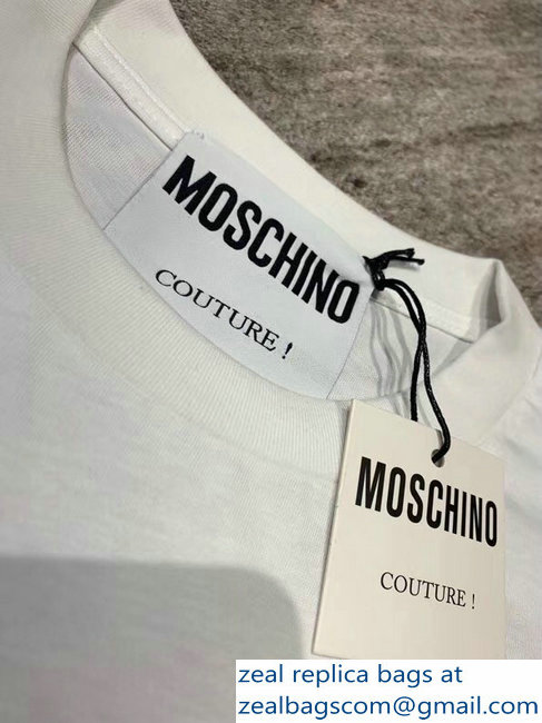 Moschino Multicolor Logo T-shirt White 2019