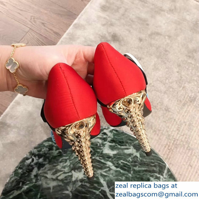 Prada Beaded Embellishment Mary Jane Pumps Red 2019 - Click Image to Close