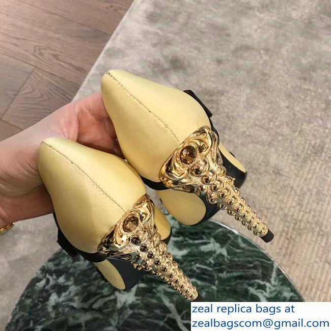 Prada Beaded Embellishment Mary Jane Pumps Yellow 2019 - Click Image to Close