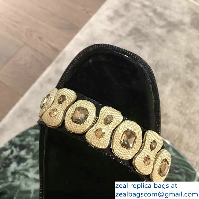 Prada Beaded Embellishment Sandals Black 2019