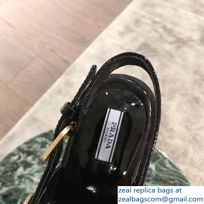 Prada Beaded Embellishment Sandals Black 2019 - Click Image to Close